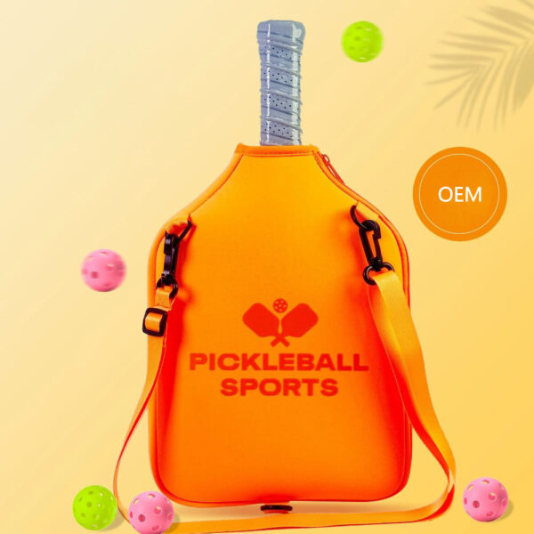 Orange Portable Small Pickleball Bag For Pickleball Paddles - Image 3