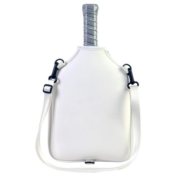 White Portable Small Pickleball Bag For Pickleball Paddles - Image 2