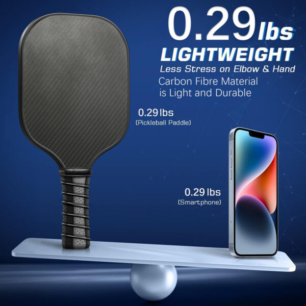 Custom Carbon Fiber Pickleball Paddle With Your Unique Logo - Image 3