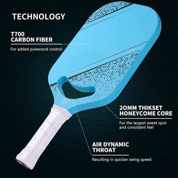Custom Carbon Fiber Pickleball Paddle T700 For Game Match - Image 2