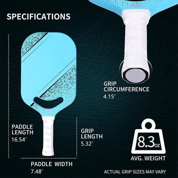 Custom Carbon Fiber Pickleball Paddle T700 For Game Match - Image 3