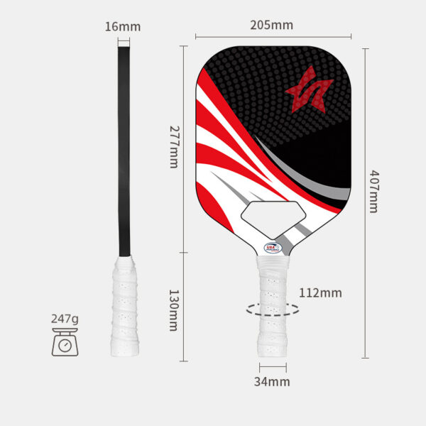 3K Carbon Fiber Pickleball Paddle For Match Player New Style - Image 2