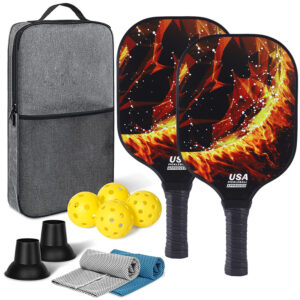 Unique Pickleball Paddle Set With Balls Towels Retrievers