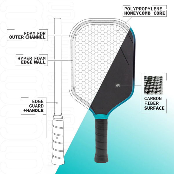 3K Carbon Fiber Pickleball Paddle For Match Player New Style - Image 3