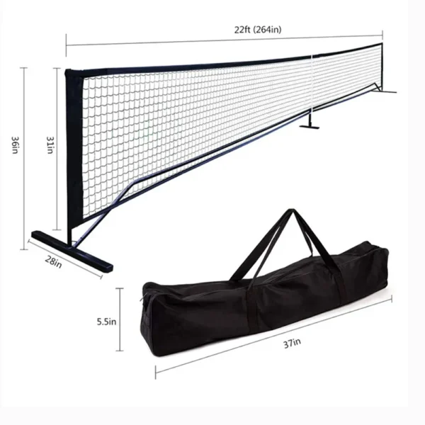 Portable Pickleball Net Metal Frame With Carry Bag Outdoor - Image 2