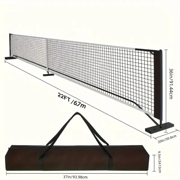 Metal Frame Pickleball Net Carry Bag For Pickleball Match - Image 4