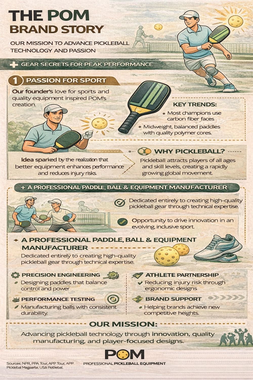 Advancing Pickleball Equipment -The POM Brand Story