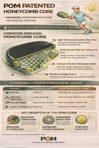 How Our Honeycomb Vibration-Reduction Structure Reinvents the Pickleball Paddle
